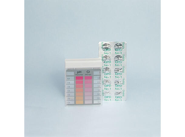 DPD Tester pH/klor 20 tester Basseng/vann testsett